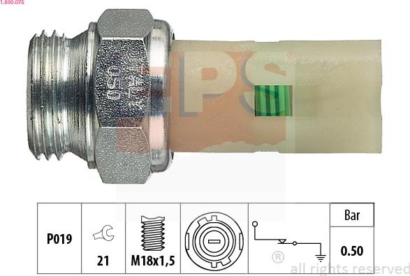 EPS 1800075 - Датчик, давление масла autosila-amz.com
