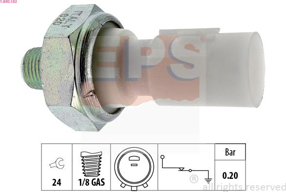 EPS 1.800.182 - Датчик, давление масла autosila-amz.com