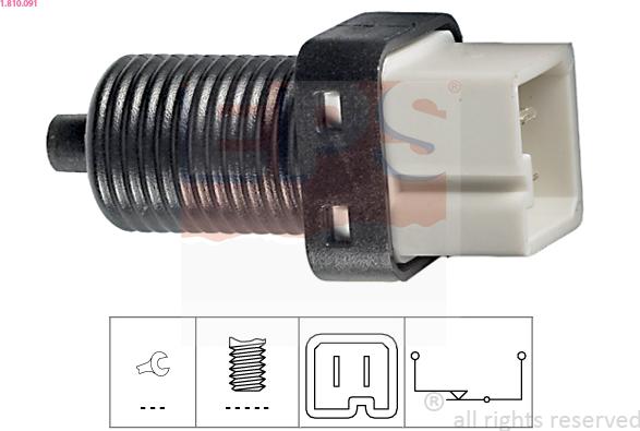 EPS 1.810.091 - Выключатель фонаря сигнала торможения autosila-amz.com