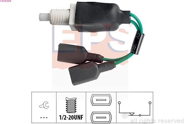EPS 1.810.059 - Выключатель фонаря сигнала торможения autosila-amz.com