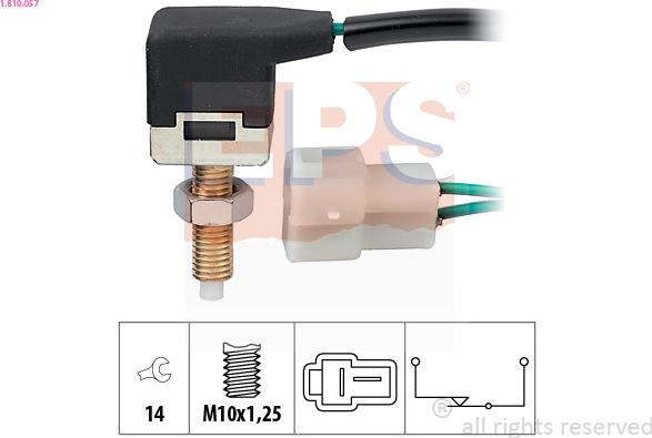 EPS 1.810.057 - Выключатель фонаря сигнала торможения autosila-amz.com