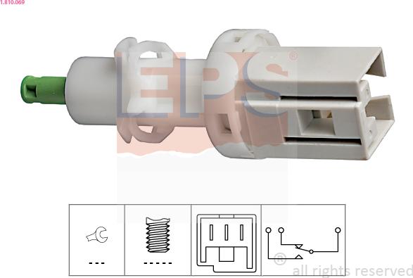 EPS 1.810.069 - Выключатель фонаря сигнала торможения autosila-amz.com