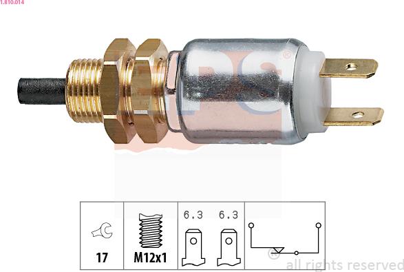 EPS 1.810.014 - Выключатель фонаря сигнала торможения autosila-amz.com