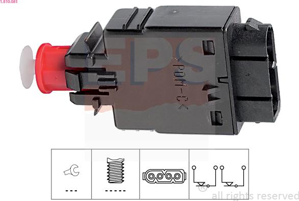 EPS 1.810.081 - Выключатель фонаря сигнала торможения autosila-amz.com