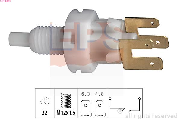 EPS 1.810.083 - Выключатель фонаря сигнала торможения autosila-amz.com