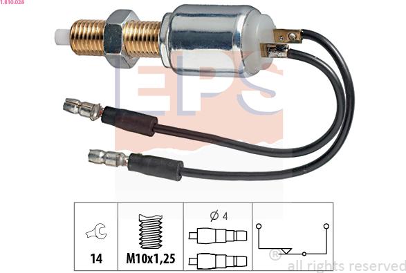 EPS 1.810.028 - Выключатель фонаря сигнала торможения autosila-amz.com