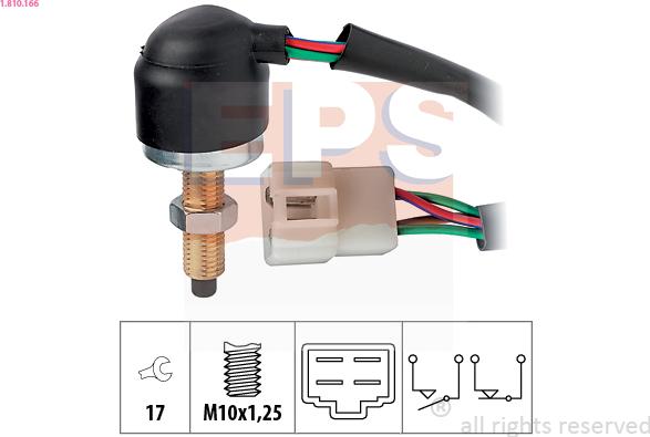 EPS 1.810.166 - Выключатель фонаря сигнала торможения autosila-amz.com