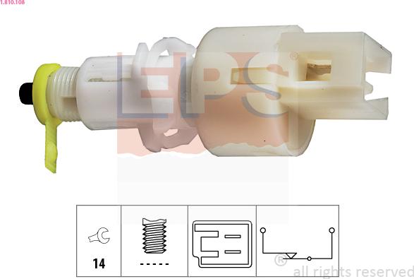 EPS 1.810.108 - Выключатель фонаря сигнала торможения autosila-amz.com