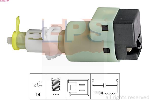 EPS 1.810.107 - Выключатель фонаря сигнала торможения autosila-amz.com