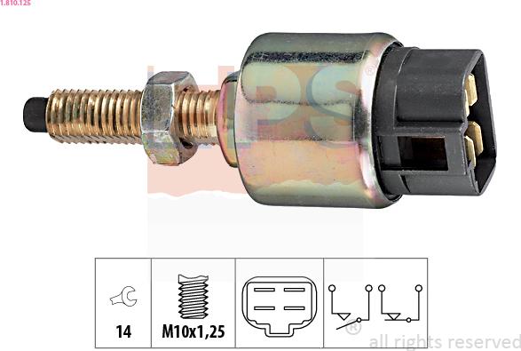 EPS 1.810.125 - Выключатель фонаря сигнала торможения autosila-amz.com
