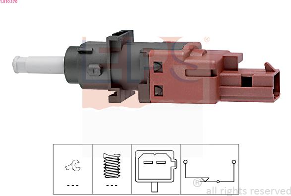EPS 1.810.170 - Выключатель, привод сцепления (Tempomat) autosila-amz.com