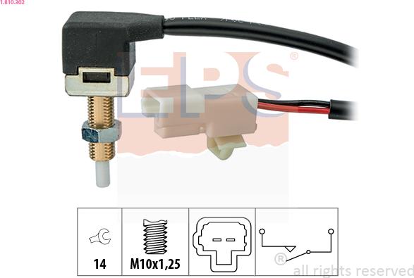 EPS 1.810.302 - Выключатель, привод сцепления (Tempomat) autosila-amz.com