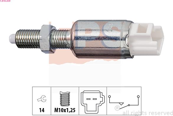 EPS 1810259 - Выключатель, привод сцепления (Tempomat) autosila-amz.com