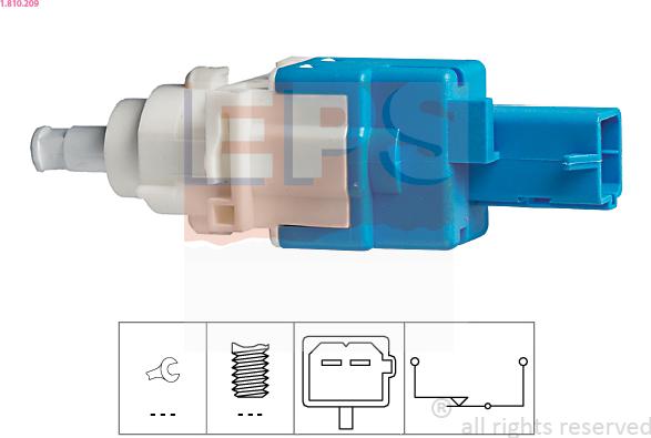 EPS 1810209 - Выключатель, привод сцепления (Tempomat) autosila-amz.com