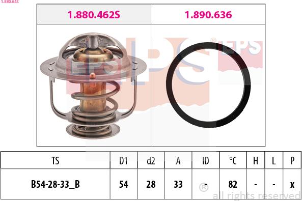 EPS 1.880.645 - Термостат охлаждающей жидкости / корпус autosila-amz.com
