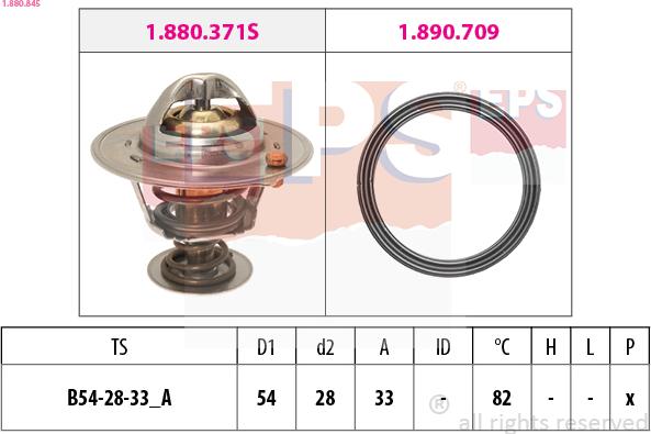 EPS 1.880.845 - Термостат охлаждающей жидкости / корпус autosila-amz.com