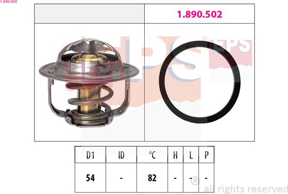 EPS 1.880.800 - Термостат охлаждающей жидкости / корпус autosila-amz.com