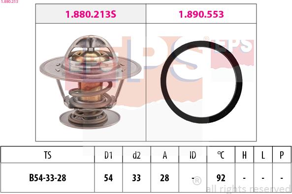 EPS 1.880.213 - Термостат охлаждающей жидкости / корпус autosila-amz.com