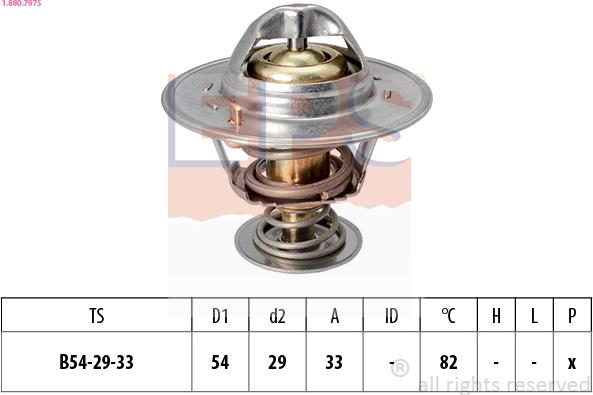 EPS 1.880.797S - Термостат охлаждающей жидкости / корпус autosila-amz.com