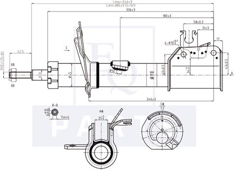 Equal Quality AM10124 - Амортизатор autosila-amz.com