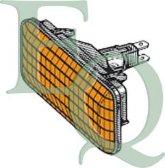 Equal Quality FL0162 - Фонарь указателя поворота autosila-amz.com