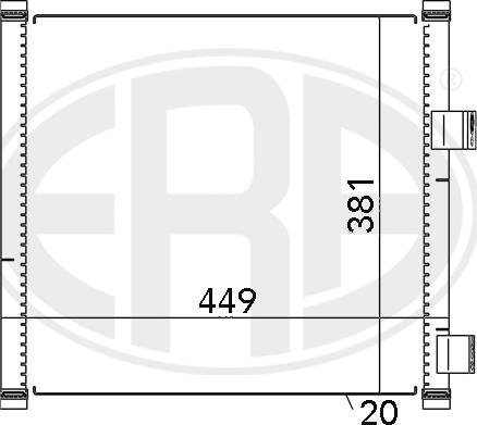 ERA 667092 - Конденсатор кондиционера autosila-amz.com