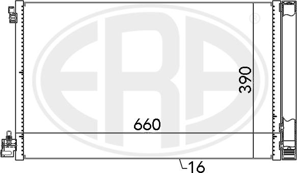 ERA 667049 - Конденсатор кондиционера autosila-amz.com