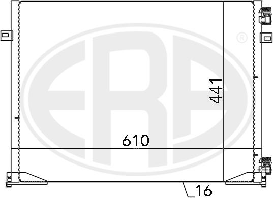 ERA 667046 - Конденсатор кондиционера autosila-amz.com