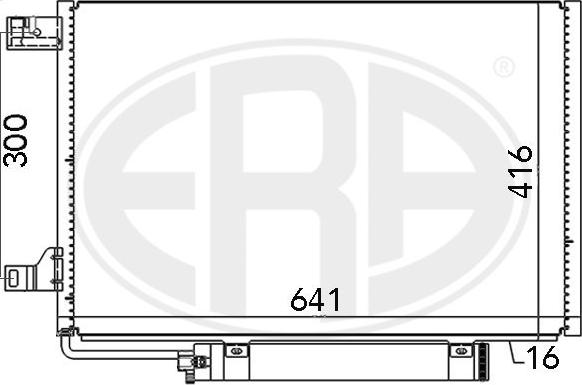 ERA 667006 - Конденсатор кондиционера autosila-amz.com