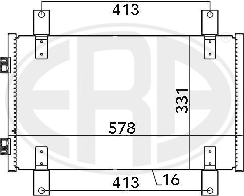 ERA 667084 - Конденсатор кондиционера autosila-amz.com