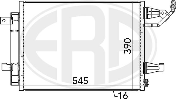 ERA 667085 - Конденсатор кондиционера autosila-amz.com