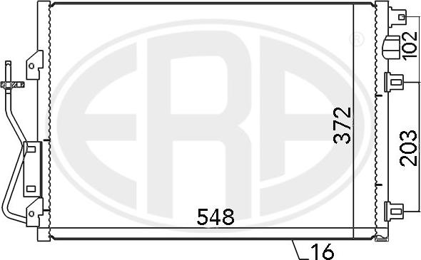 ERA 667038 - Конденсатор кондиционера autosila-amz.com