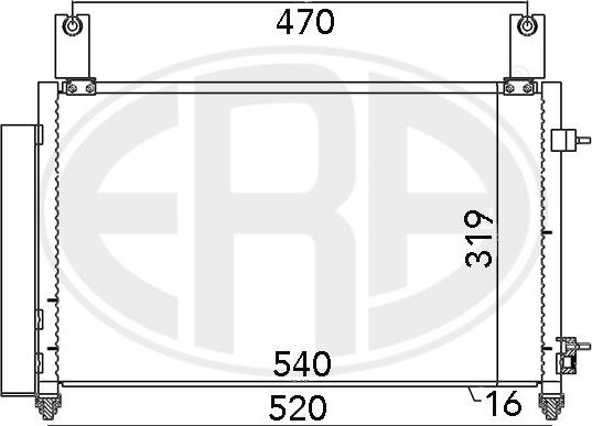 ERA 667032 - Конденсатор кондиционера autosila-amz.com