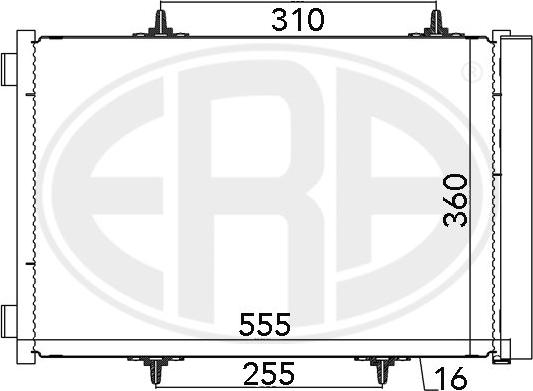 ERA 667025 - Конденсатор кондиционера autosila-amz.com