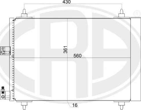 ERA 667159 - Конденсатор кондиционера autosila-amz.com