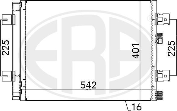 ERA 667130 - Конденсатор кондиционера autosila-amz.com