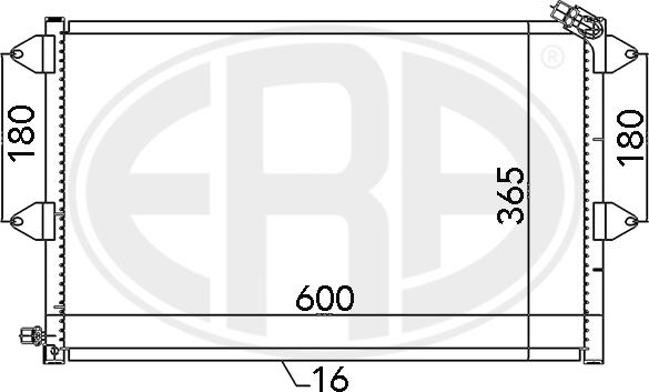 ERA 667126 - Конденсатор кондиционера autosila-amz.com