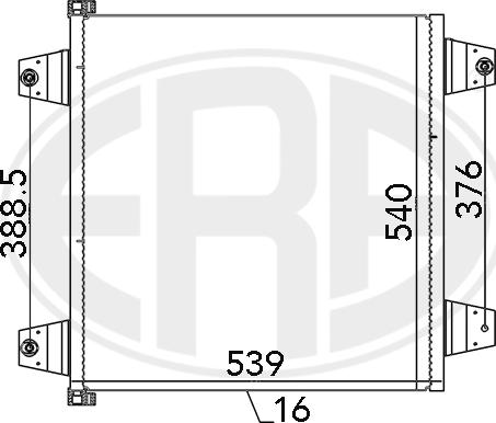 ERA 667123 - Конденсатор кондиционера autosila-amz.com