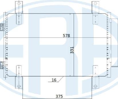 ERA 667240 - Конденсатор кондиционера autosila-amz.com