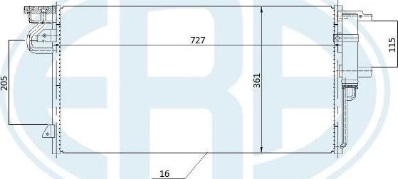 ERA 667269 - Конденсатор кондиционера autosila-amz.com