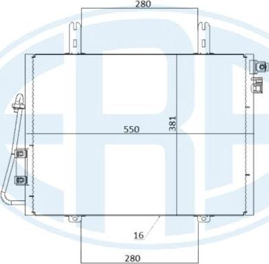 ERA 667211 - Конденсатор кондиционера autosila-amz.com