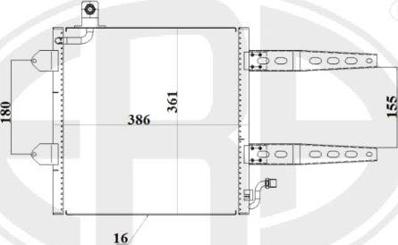 ERA 667212 - Конденсатор кондиционера autosila-amz.com