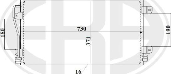 ERA 667237 - Конденсатор кондиционера autosila-amz.com