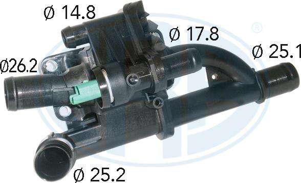 ERA 350402 - Термостат охлаждающей жидкости / корпус autosila-amz.com