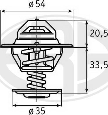 ERA 350153 - Термостат охлаждающей жидкости / корпус autosila-amz.com