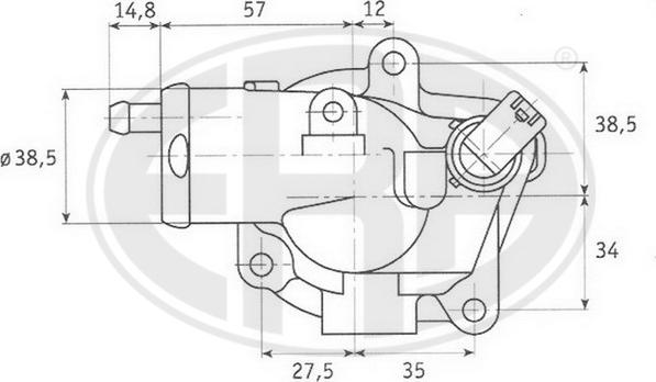 ERA 350259 - Термостат охлаждающей жидкости / корпус autosila-amz.com