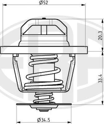 ERA 350214 - Термостат охлаждающей жидкости / корпус autosila-amz.com