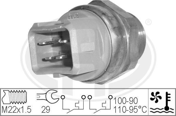 ERA 330211 - Термовыключатель, вентилятор радиатора / кондиционера autosila-amz.com