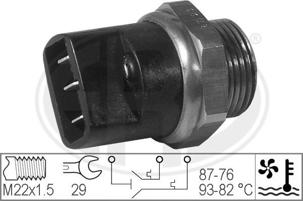 ERA 330212 - Термовыключатель, вентилятор радиатора / кондиционера autosila-amz.com