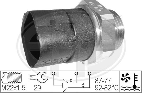 ERA 330283 - Термовыключатель, вентилятор радиатора / кондиционера autosila-amz.com